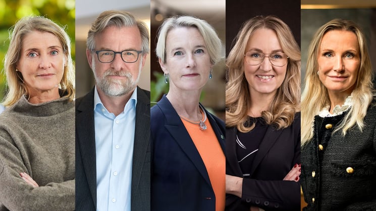 annika roos, jonas hagelqvist, viveka beckeman, maria sunér och pia sandvik