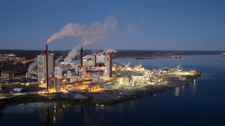 Östrand Massafabrik i Sundsvall