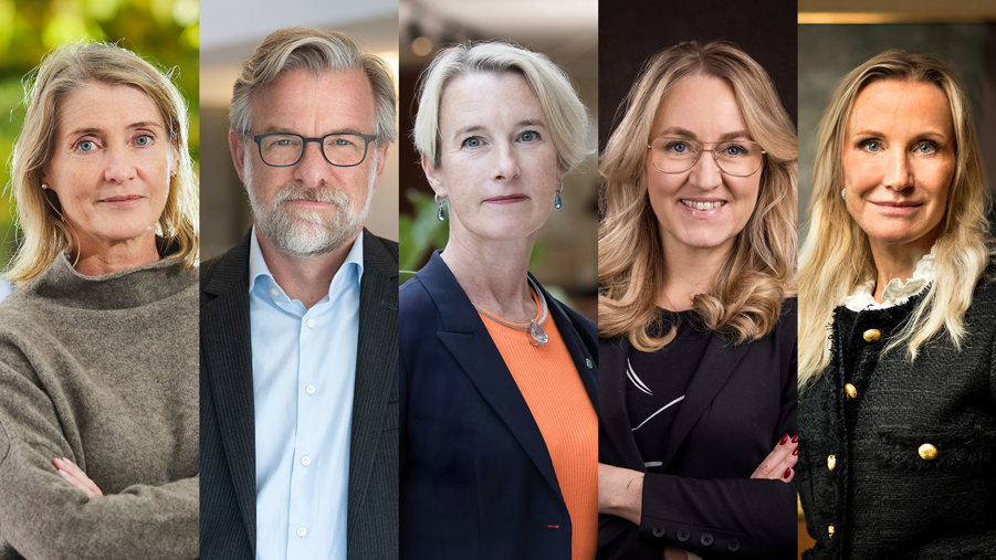annika roos, jonas hagelqvist, viveka beckeman, maria sunér och pia sandvik