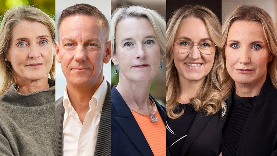 Annika Roos, vd Jernkontoret, Jonas Hagelqvist, vd IKEM, Viveka Beckeman, vd Skogsindustrierna, Maria Sunér, vd Svemin och Pia Sandvik, vd Teknikföretagen